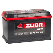 Аккумулятор Zubr AGM (80 Ah) 580 02